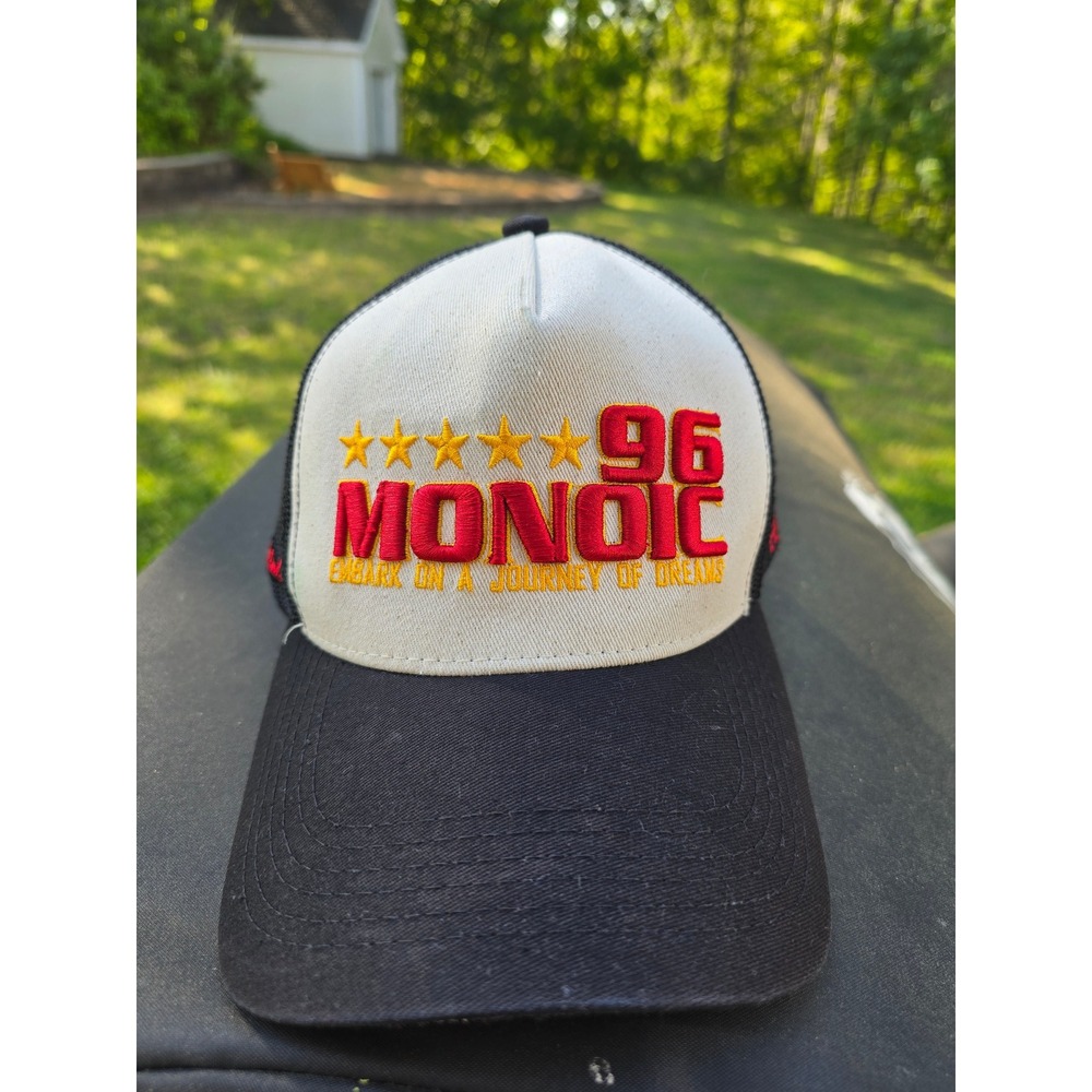 Monoic Studio 96 Trucker Hat Black White Snapback MeshCap Journey of Dreams OSFA